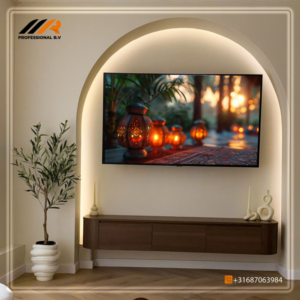Tv rond met led